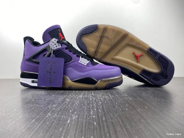 Rep Husky LN4 Scott 766296 and 4 Jordan Retro Purple Family) (Friends Travis 0801